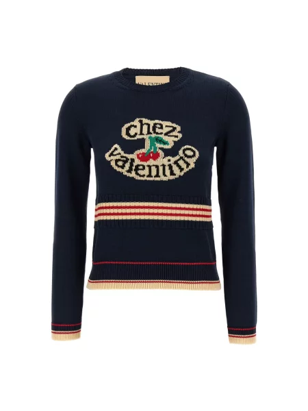 Sweter Valentino Garavani niebieski
