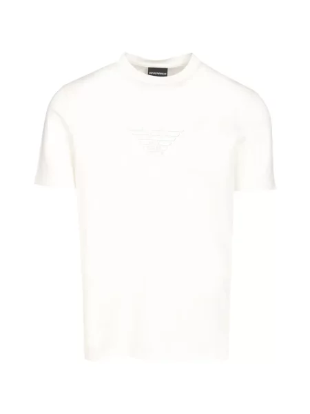 Tricou Emporio Armani cu imagine alb