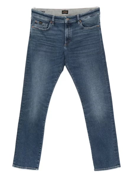 Straight fit džíny Boss modré