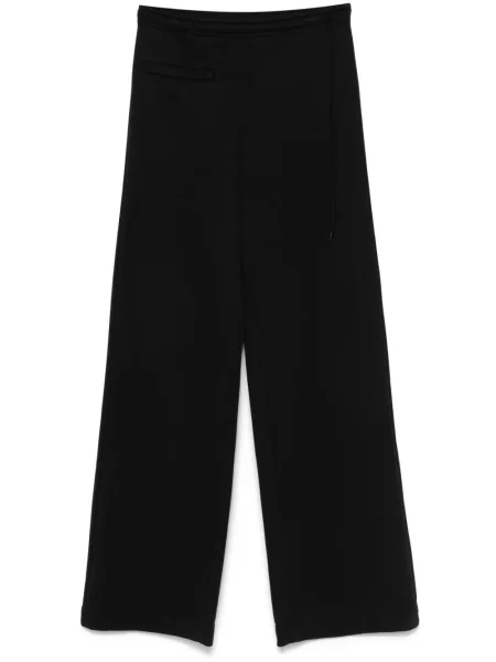Pantaloni Mm6 Maison Margiela cu broderie negru
