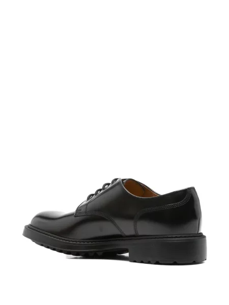 Pantofi derby Doucal's cu șireturi din piele negru