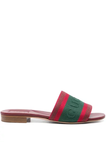 Sandale Gucci fără toc roșu