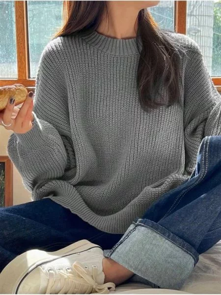 Pulover Dewberry gri