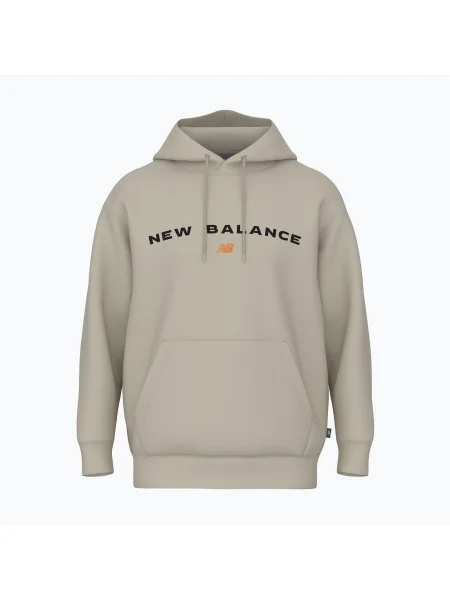 New Balance мъжки Reimagine Fleece Hraphic Hoody timberwolff суитшърт бежово