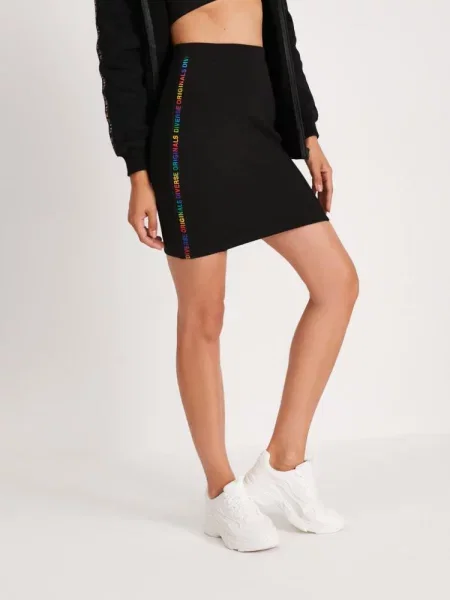 Спідниця міні DIVERSE бавовна/поліестер чорний