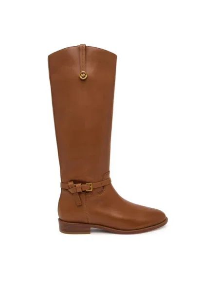 MICHAEL Michael Kors Cizme lungi riding Beverly Flat maro