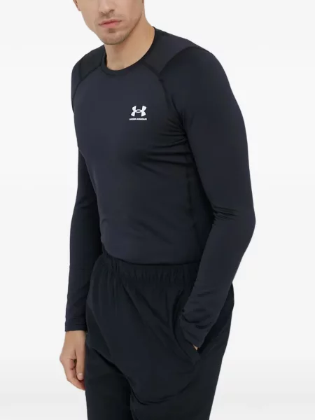 Lung tricou Under Armour cu autograf negru