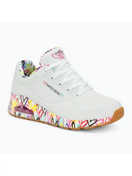 Buty SKECHERS Uno Loving Love white/multi białe