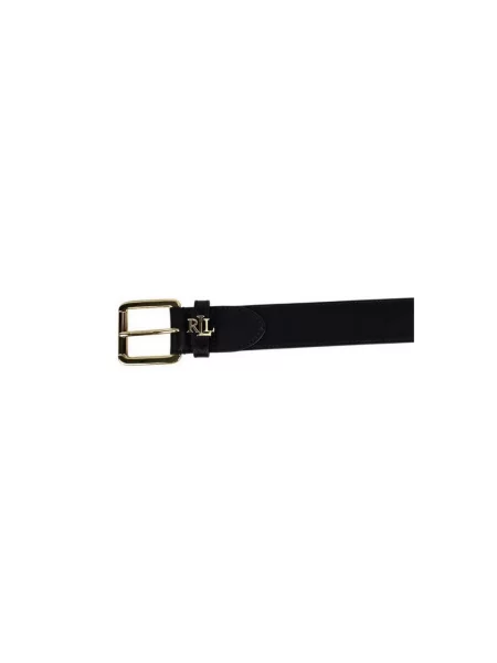 Pasek Ralph Lauren z logo czarny