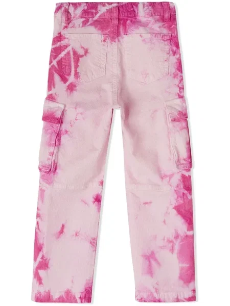 Pantaloni cargo copii Off-white alb