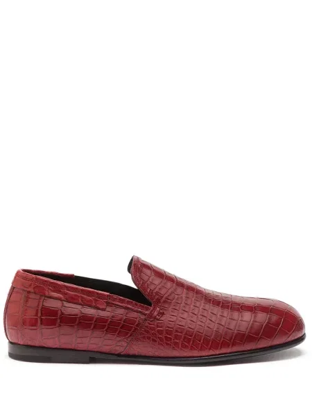 Pantofi Dolce & Gabbana din piele slip-on roșu