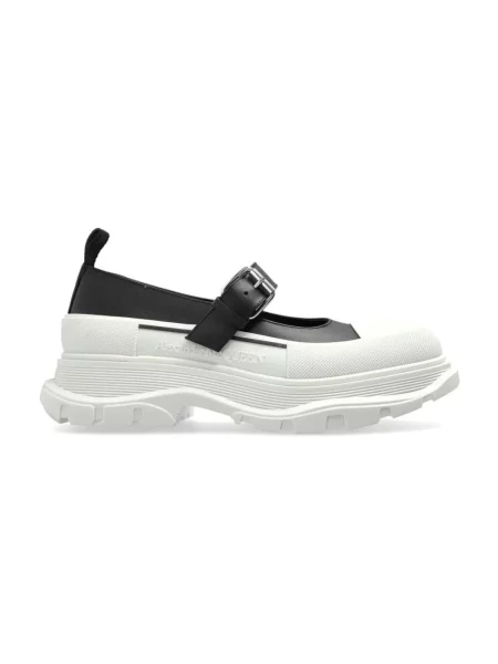 Czółenka Alexander Mcqueen na platformie czarna