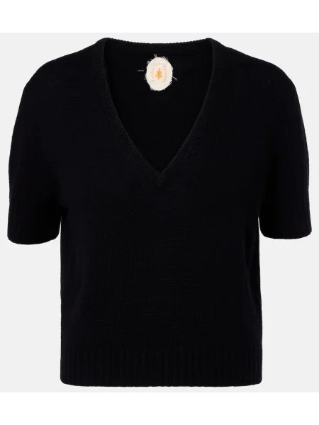 Džemper Jardin Des Orangers od kašmira crna