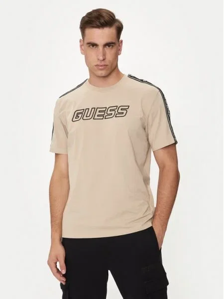 Guess Tricou Arlo bej