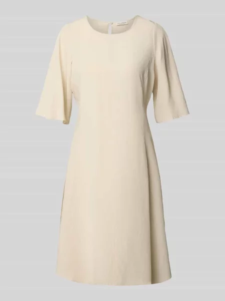 Sukienka mini o rozkloszowanym kroju z mieszanki lyocellu i lnu Marc O'polo