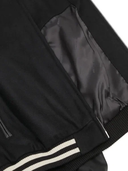 Geacă bomber Represent cu broderie negru