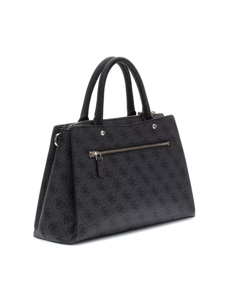 Torebka hobo Guess z logo czarna