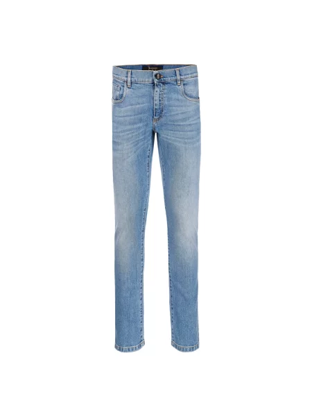 Jeansy straight leg Billionaire niebieskie