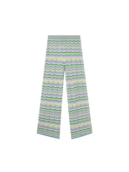 Scalpers Pantaloni Ziggy limetă / închis / lila / mov deschis verde
