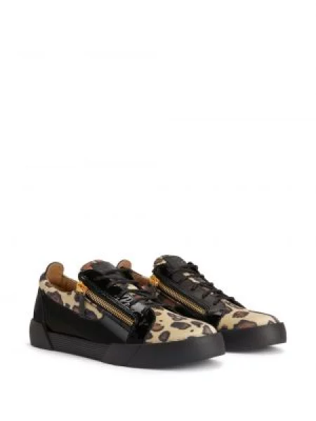 Leopardí tenisky Giuseppe Zanotti Frankie s potiskem