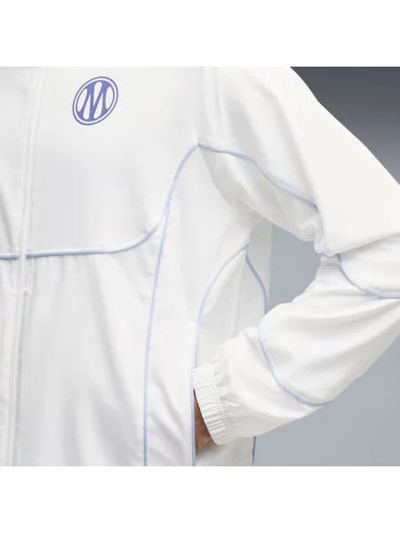 Bluza dresowa Olympique Marsylia PUMATECH-X z zamkiem Odzież S biały