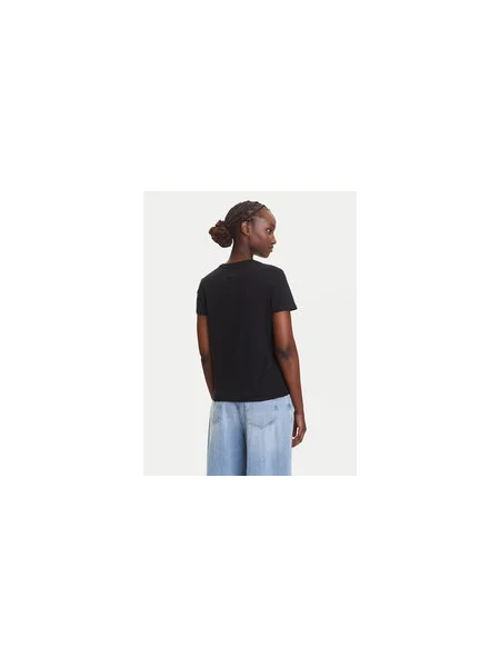 Tommy Jeans Póló Essential Regular Fit fekete