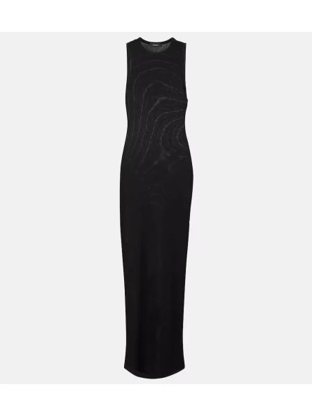 Rochie maxi Wardrobe.nyc de costum negru