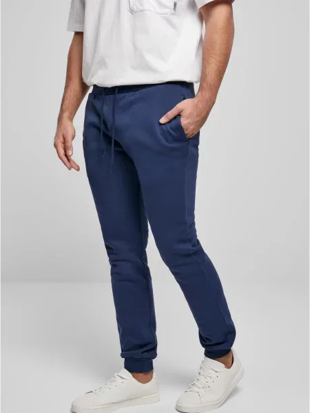 Urban Classics Kalhoty Basic tmavě modrá