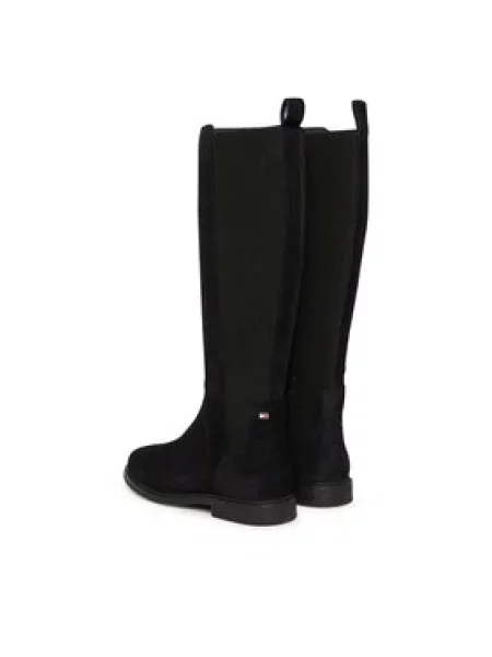 TOMMY HILFIGER Kozačky černá