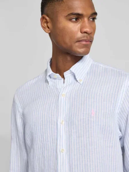 Koszula casualowa o kroju regular fit z czystego lnu Polo Ralph Lauren biała
