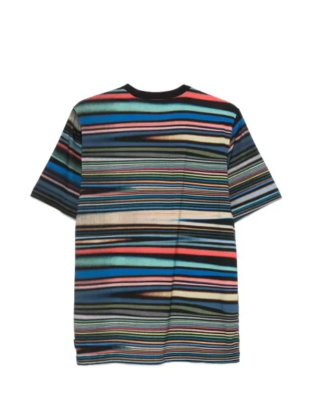 Tricou Ps Paul Smith cu dungi cu imagine negru