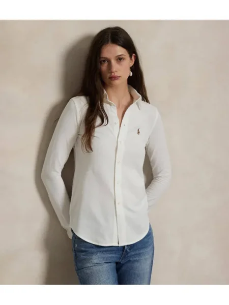 POLO RALPH LAUREN Cămașă Koszula Heidi | Slim Fit alb