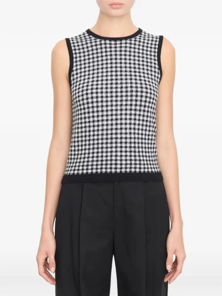 Top Vince tricotate negru