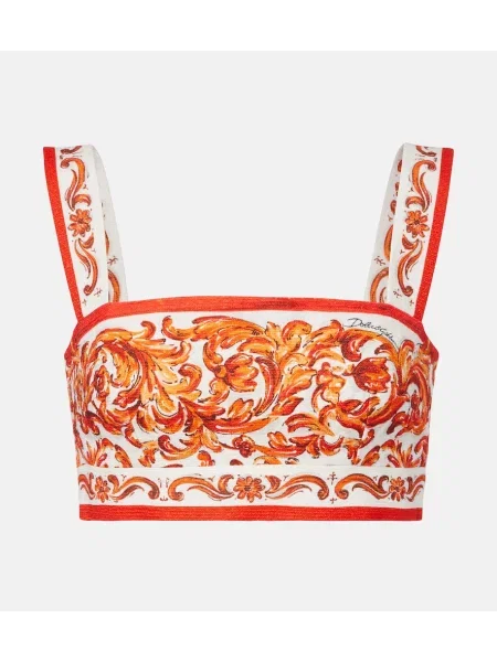 Top Dolce&gabbana cu imagine portocaliu