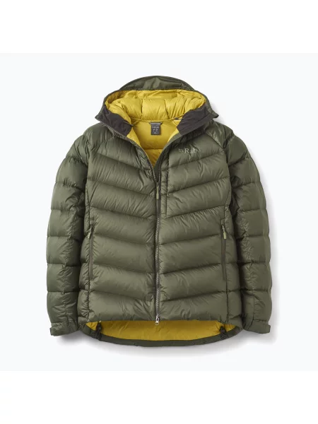 Мъжко пухено яке Rab Glaceon Pro Jacket army зелено