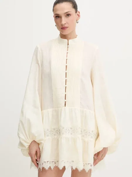 Bardot sukienka ANTONIA beżowa