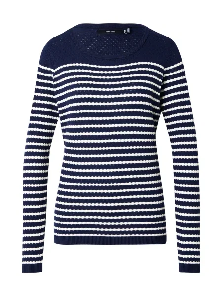 VERO MODA Pulover VMCARE albastru alb