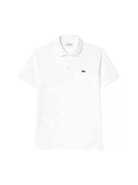 Koszulka polo o kroju slim fit z czystej bawełny Lacoste biała
