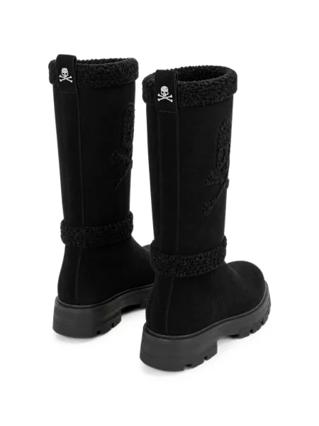 Μποτάκια Philipp Plein σουέντ μαύρο