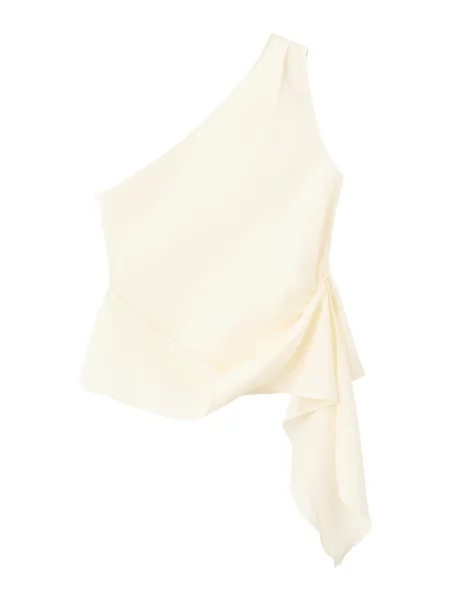 MANGO Top CLAIRE natural alb