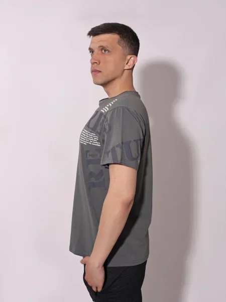 Футболка Beki серая