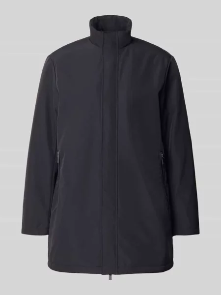 Trencz ze stójką Armani Exchange granatowy