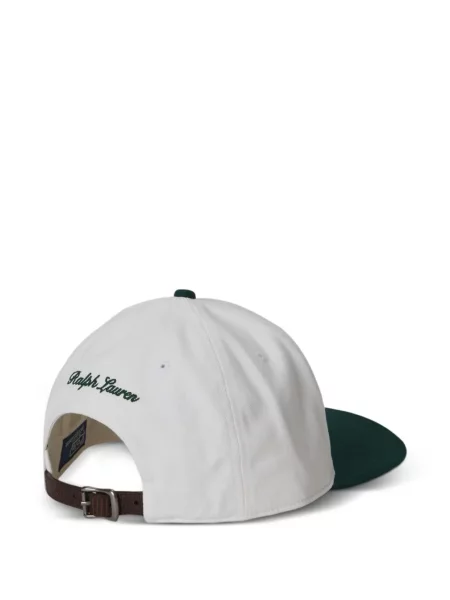 Șapcă Polo Ralph Lauren de mătase cu dungi cu cataramă albastru