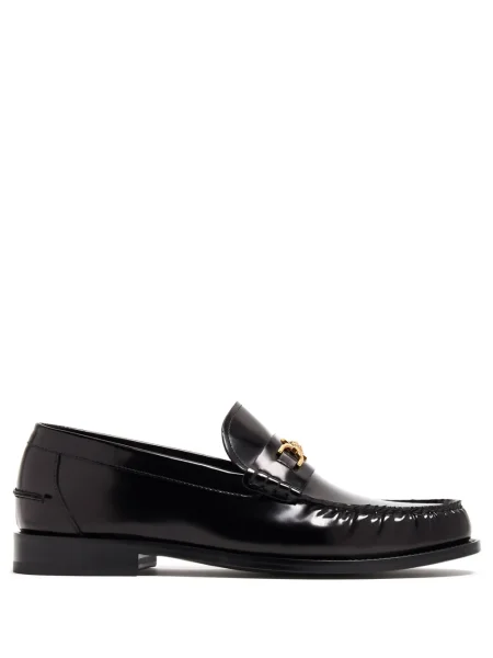 Pantofi loafer Versace din piele negru