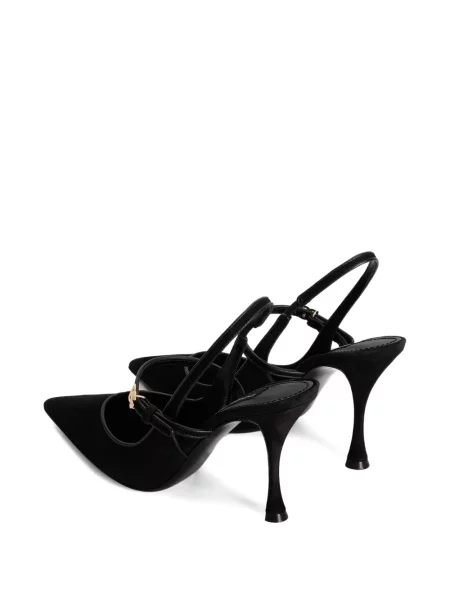 Pantofi cu toc Dolce & Gabbana slingback negru