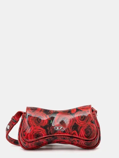 Чанта Diesel PLAY PLAY CLUTCH clutch розово червено
