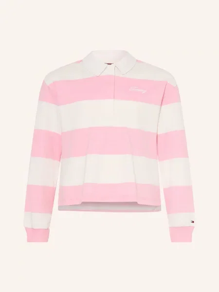 Tommy Hilfiger Rugbyové Tričko růžová bílá