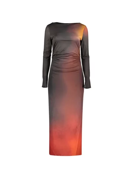 Rochie Desigual cu volane cu gradient negru