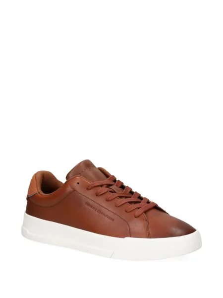 Sneakerși Tommy Hilfiger din piele maro