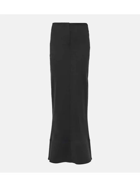 Fusta maxi Jacquemus tricotate negru